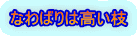 なわばりは高い枝