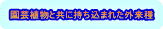 園芸植物と共に持ち込まれた外来種
