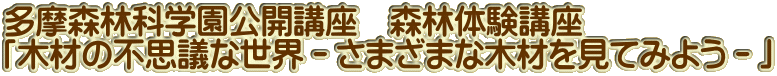 XщȊwJu@Xё̌u u؍ނ̕svcȐE|܂܂Ȗ؍ނĂ݂悤|v